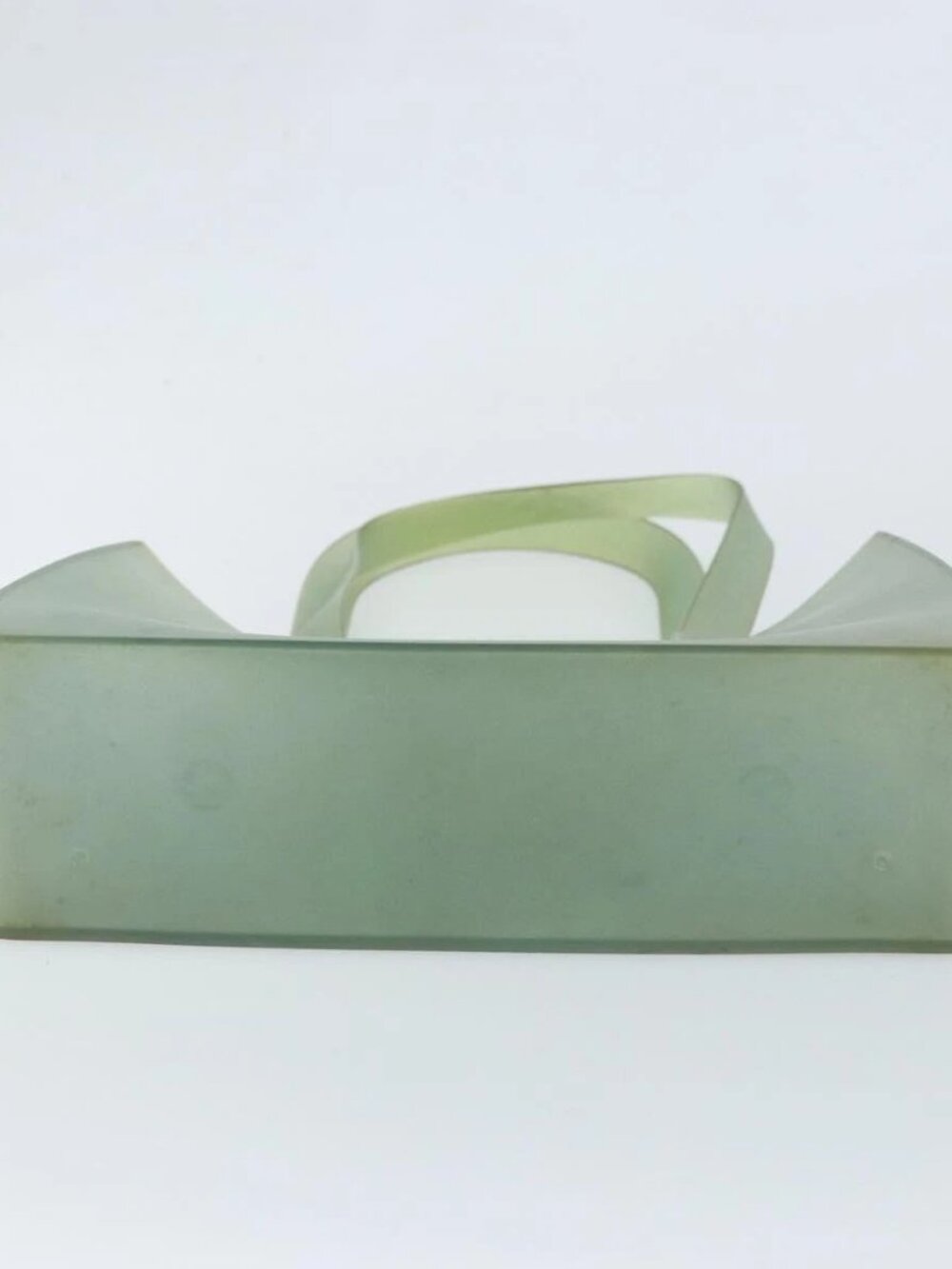 CHANEL Tote Bag Rubber Green CC Auth LNZ300 - Picture 10 of 14